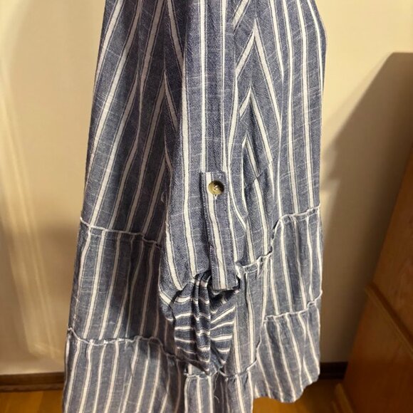 CLUB Z COLLECTION Gray/White (100% Cotton) top - 3x - Picture 7 of 13